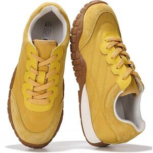 Women's Yellow Cloud Lightweight Foam Insole Walking Shoes Footwear Sneakers